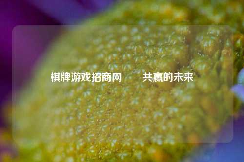 棋牌游戏招商网✌️共赢的未来