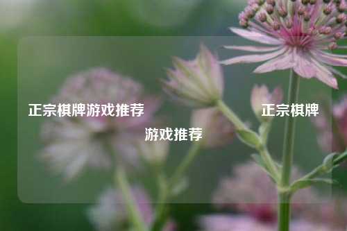正宗棋牌游戏推荐♠️♥️♦️♣️正宗棋牌游戏推荐