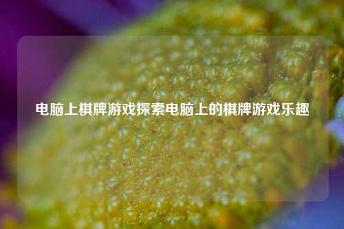 电脑上棋牌游戏探索电脑上的棋牌游戏乐趣