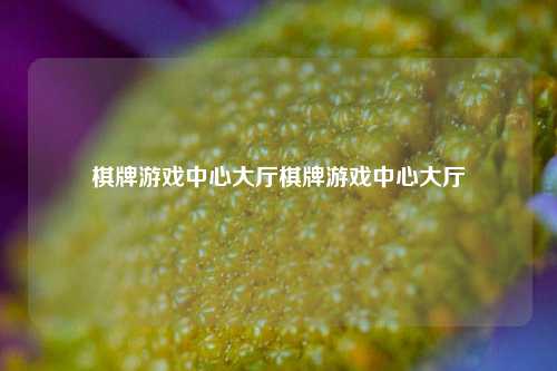 棋牌游戏中心大厅棋牌游戏中心大厅