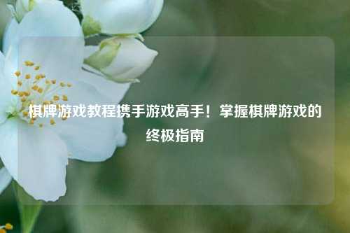 棋牌游戏教程携手游戏高手！掌握棋牌游戏的终极指南