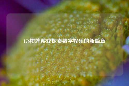 176棋牌游戏探索数字娱乐的新篇章