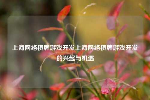 上海网络棋牌游戏开发上海网络棋牌游戏开发的兴起与机遇