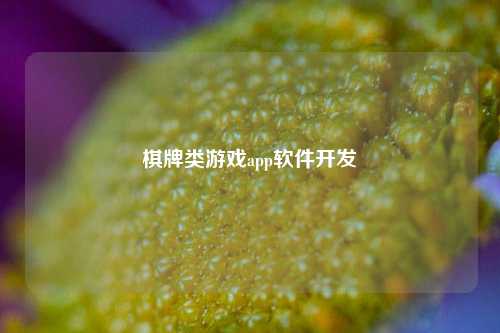 棋牌类游戏app软件开发