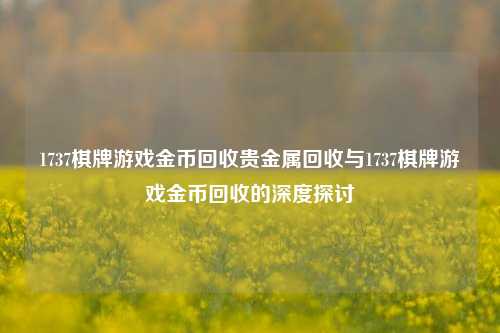 1737棋牌游戏金币回收贵金属回收与1737棋牌游戏金币回收的深度探讨