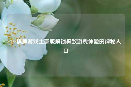 728棋牌游戏土豪版解锁极致游戏体验的神秘入口