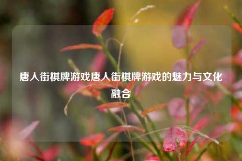唐人街棋牌游戏唐人街棋牌游戏的魅力与文化融合